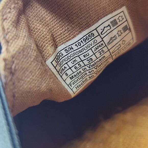 Ugg Ricci Faux-Fur Black  Teddy bear Slip-on Sneakers - Picture 7 of 8